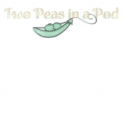 New Day Baby Two Peas in a Pod Journal Card 4x4