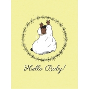 New Day Baby Hello Baby 02 Journal Card 3x4