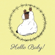 New Day Baby Hello Baby 02 Journal Card 4x4