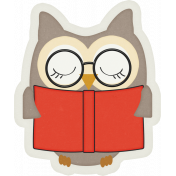 Enjoy the Moment Owl Reading Sticker