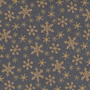 Sunshine and Snow Golden Snowflakes Paper