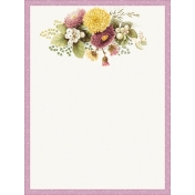 Sunshine and Snow Floral Journal Card 3x4