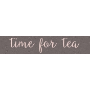 Fresh- Time for Tea Word Art