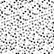 Snow Baby Template - Hearts Paper