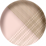 Frenchy Pink Plaid Fabric Button