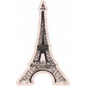 Frenchy Vintage Eiffel Tower Sticker