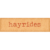 Orchard Traditions Hayrides Word Art Snippet