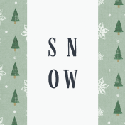 Warm n Woodsy Snow Journal Card 4x4