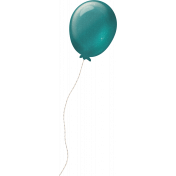 Legacy of Love Teal Balloon