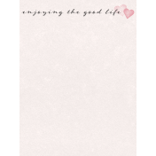 Legacy of Love Good Life Journal Card 3x4