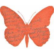 Inner Wild Orange Butterfly 