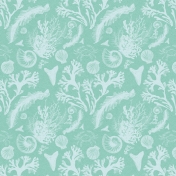 Coastal Spring Ocean Floor Paper