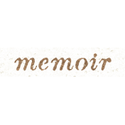 Reminisce Memoir Word Art