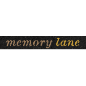 Reminisce Memory Lane Word Art