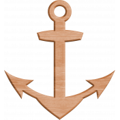 Coastal Spring Wooden Anchor