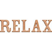 Coastal Spring Relax Wood Word Art