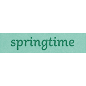 Coastal Spring Springtime Word Art Snippet
