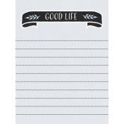 Delightful Days Journal Card- Good Life 3x4