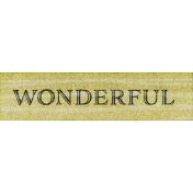 Singin' In The Rain Elements- Wonderful Word Tag