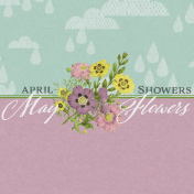 Singin' In The Rain Journal Card- April May 4x4