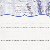 Lavender Fields Journal Card Lavender 4x4