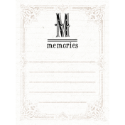 Lavender Fields Journal Card Memories 3x4