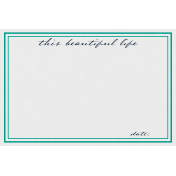 This Beautiful Life Date Journal Card 4x6