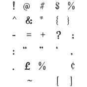 Bohemian Sunshine Black Alpha Sheet Symbols