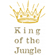 Into The Wild King Of The Jungle Stamp