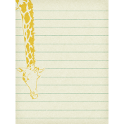 Into the Wild Giraffe Journal Card 3x4