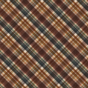 Copper Spice Plaid Paper