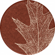 Copper Spice Leaf Sticker