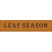 Copper Spice Leaf Season Word Art Snippet