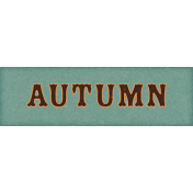 Copper Spice Autumn Word Art Snippet
