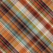 Copper Spice Plaid Paper 02