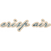 Copper Spice Crisp Air Ink Word Art Sticker