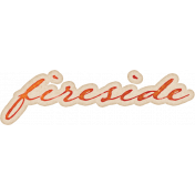 Copper Spice Fireside Ink Word Art Sticker