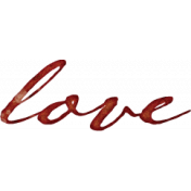 Copper Spice Love Ink Word Art