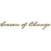 Copper Spice Season of Change Ink Word Art Sticker
