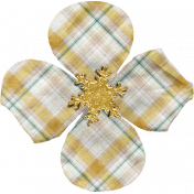 Snowhispers Plaid Flower