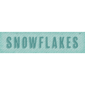 Snowhispers Snowflakes Word Art Snippet