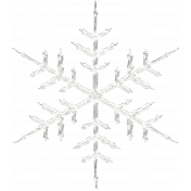 Winter Solstice White Snowflake