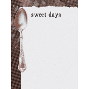 Sweaters & Hot Cocoa Sweet Days Journal Card 3x4