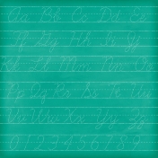 Schoolwork Green Alphabet Chalkboard Paper