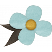 Positively Happy Light Blue Flower