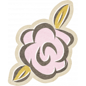 Positively Happy Rose Sticker