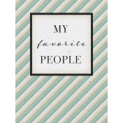 My Tribe My Favorite People Journal Card 3x4