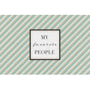 My Tribe My Favorite People Journal Card 4x6