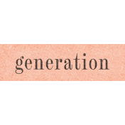 Vintage Memories: Genealogy Generation Word Art Snippet