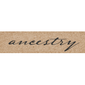 Vintage Memories: Genealogy Ancestry Word Art Snippet